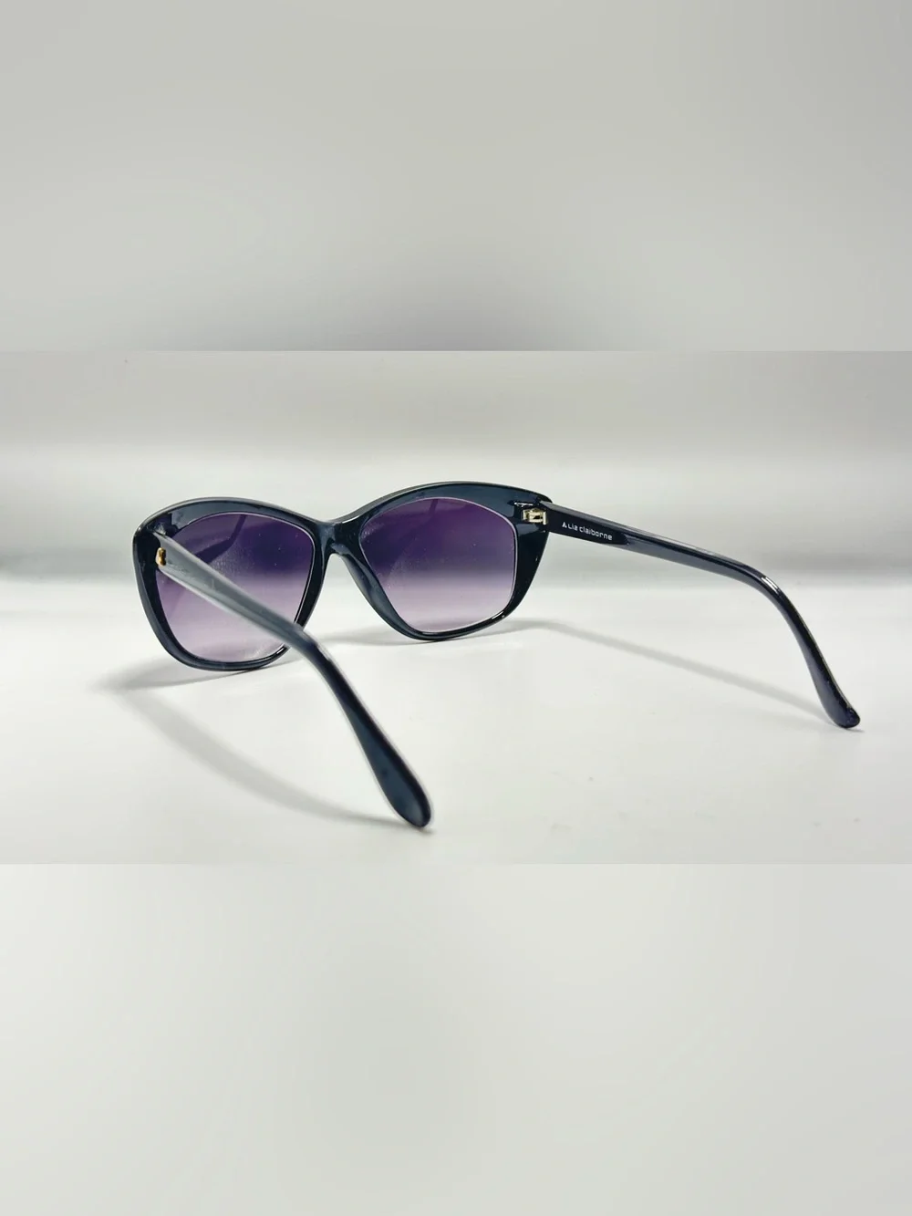Liz Claiborne Black Oval Sunglasses Frames Only